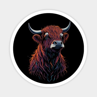 Scottish Highland Cow Magnet